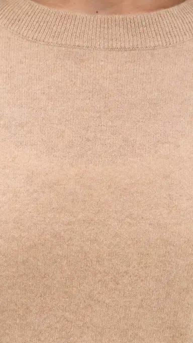 La Ligne Solid Lean Lines Cashmere Sweater Tan | Thumbnail 6 La Ligne Solid Lean Lines Cashmere Sweater Tan | Thumbnail 6