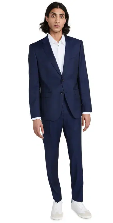 BOSS Slim Fit Suit Dark Blue 52 | Thumbnail 1
