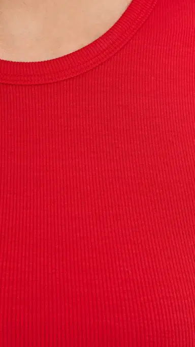 Éterne hort leeve Baby Tee Rouge | Thumbnail 6