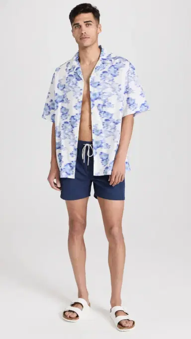 OAS Nylon wim Shorts 5 Navy | Thumbnail 5