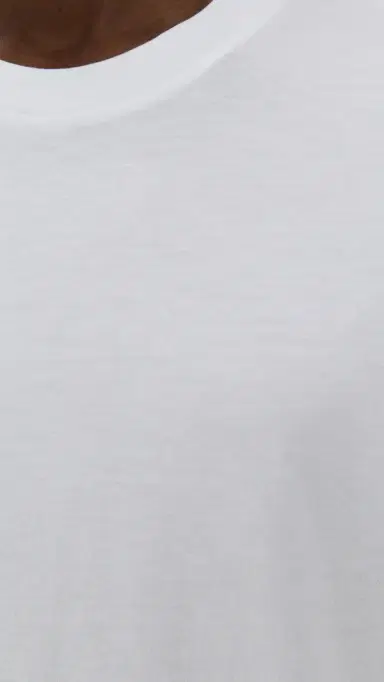 FRAME Short Sleeve Light Cotton Tee White | Thumbnail 6