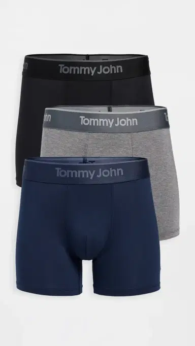 Tommy John Second Skin 4 Trunks 3 Pack Black/Medium Heather Grey/Dres L | Thumbnail 2 Tommy John Second Skin 4 Trunks 3 Pack Black/Medium Heather Grey/Dres L | Thumbnail 2