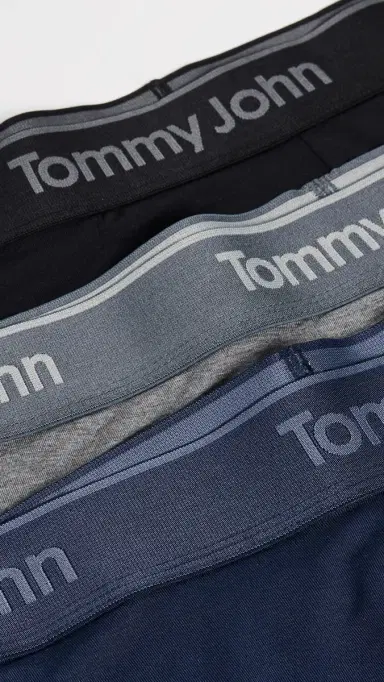 Tommy John Second Skin 4 Trunks 3 Pack Black/Medium Heather Grey/Dres L | Thumbnail 5 Tommy John Second Skin 4 Trunks 3 Pack Black/Medium Heather Grey/Dres L | Thumbnail 5