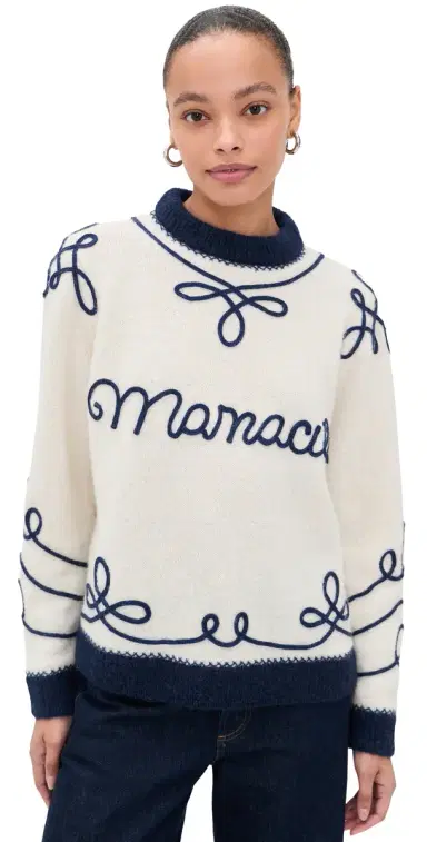 Carolina K Mamacita Sweater Ecru And arine | Thumbnail 1 Carolina K Mamacita Sweater Ecru And arine | Thumbnail 1