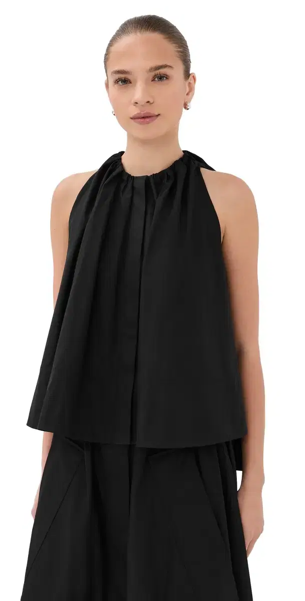 Gathered Tunic hirt Black