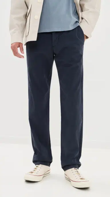 PAIGE Vincent Stretch Sateen Straight Chinos Deep Anchor 32 | Thumbnail 2