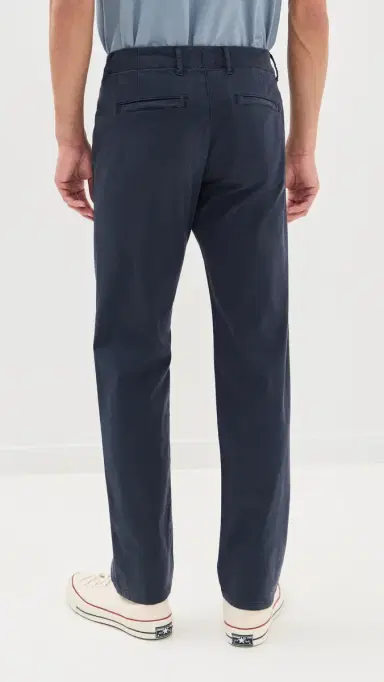 PAIGE Vincent Stretch Sateen Straight Chinos Deep Anchor 32 | Thumbnail 3