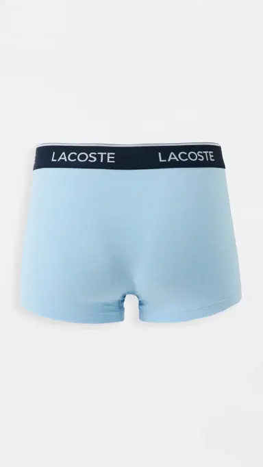 Lacoste Cotton Stretch Jersey Trunks 3 Pack Multi | Thumbnail 3 Lacoste Cotton Stretch Jersey Trunks 3 Pack Multi | Thumbnail 3