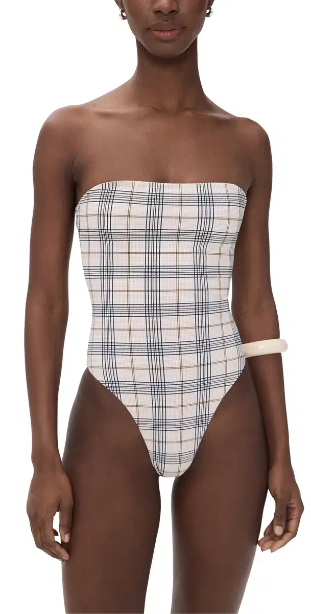 Gigi One Piece Beige Plaid