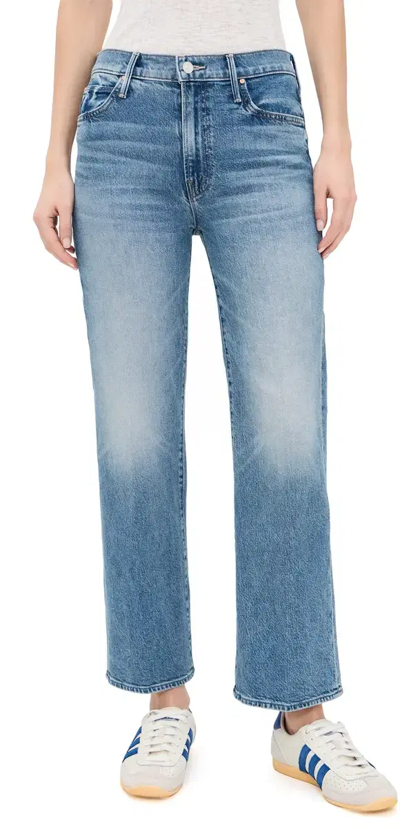 MOTHER The Kick It Ankle Jeans Birds Gone Wild