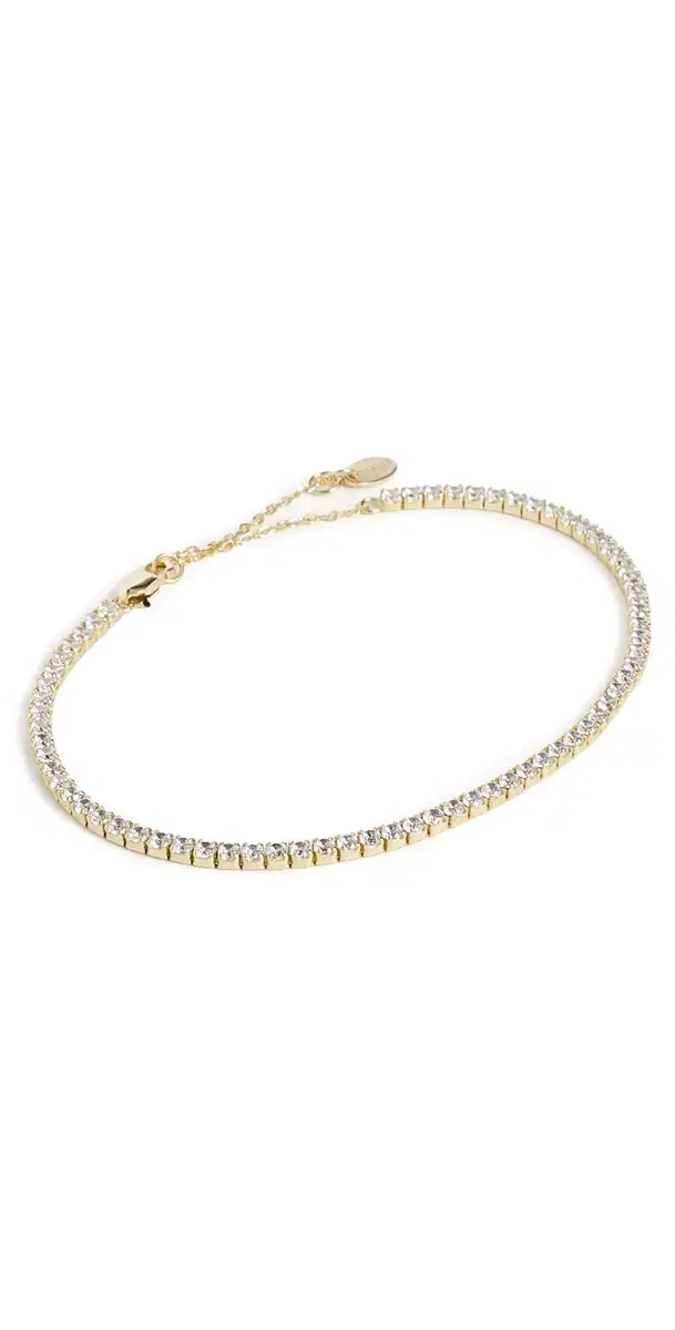 Tennis Bracelet Gold One Size
