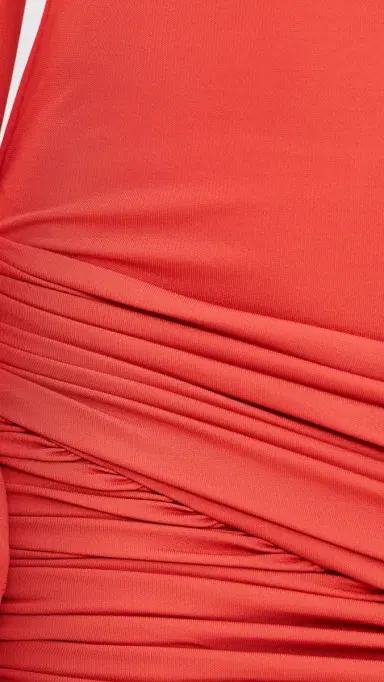 Christopher Esber Luna Draped Jersey Mini Dress Tangerine | Thumbnail 6 Christopher Esber Luna Draped Jersey Mini Dress Tangerine | Thumbnail 6