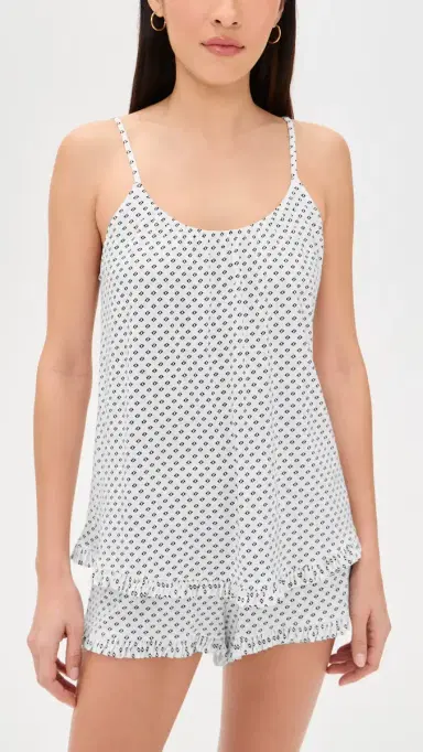 Eberjey Gisele Printed Cami and Shorts Pajama Set Tide Dot | Thumbnail 2 Eberjey Gisele Printed Cami and Shorts Pajama Set Tide Dot | Thumbnail 2