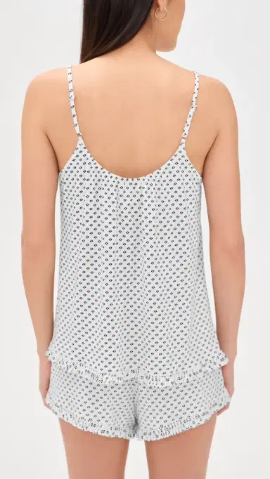 Eberjey Gisele Printed Cami and Shorts Pajama Set Tide Dot | Thumbnail 3 Eberjey Gisele Printed Cami and Shorts Pajama Set Tide Dot | Thumbnail 3