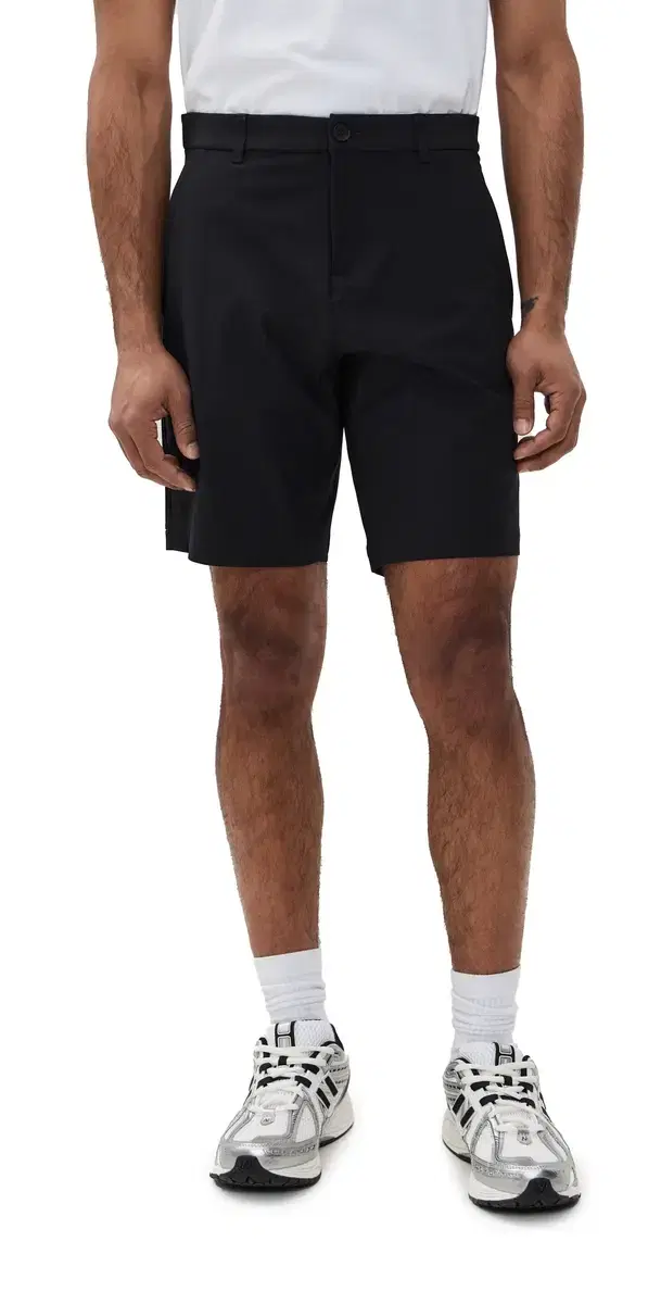 Stretch Warp Knit Coach's Standard Short 9 Black