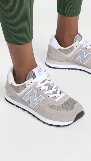 New Balance 574 Unisex Sneakers Grey/White | Thumbnail 4