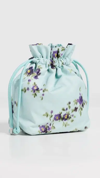 GANNI Printed Nylon Pouch Iced Aqua One Size | Thumbnail 4 GANNI Printed Nylon Pouch Iced Aqua One Size | Thumbnail 4