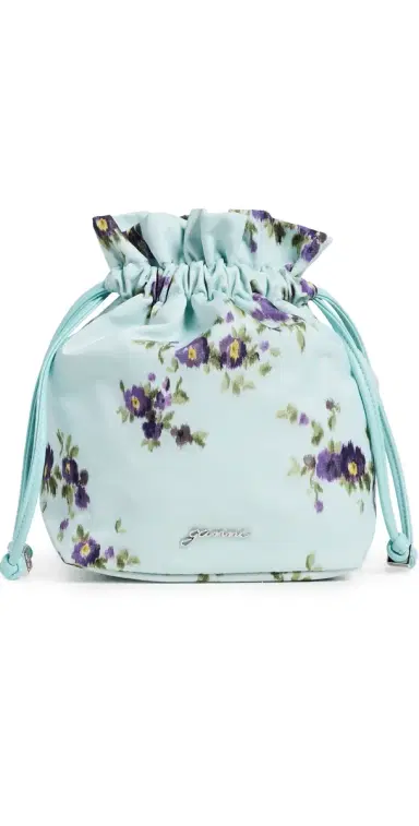 GANNI Printed Nylon Pouch Iced Aqua One Size | Thumbnail 1 GANNI Printed Nylon Pouch Iced Aqua One Size | Thumbnail 1