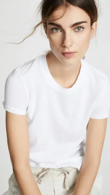 James Perse Vintage Boy Tee White 4 | Thumbnail 2