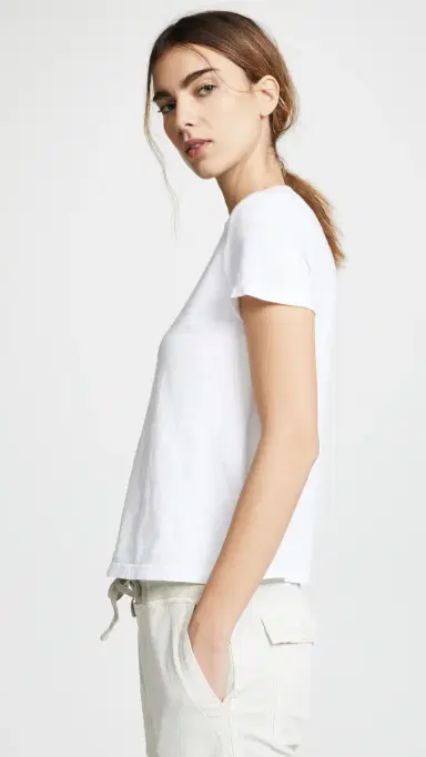 James Perse Vintage Boy Tee White 4 | Thumbnail 4
