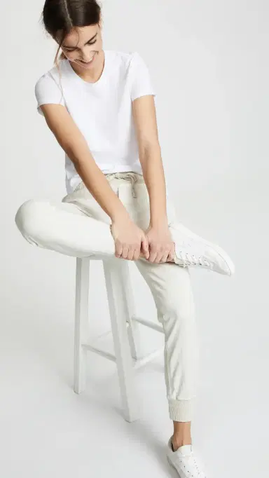 James Perse Vintage Boy Tee White 4 | Thumbnail 5