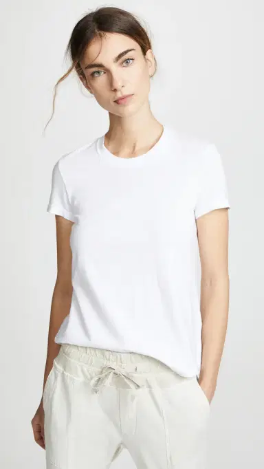 James Perse Vintage Boy Tee White 4 | Thumbnail 6
