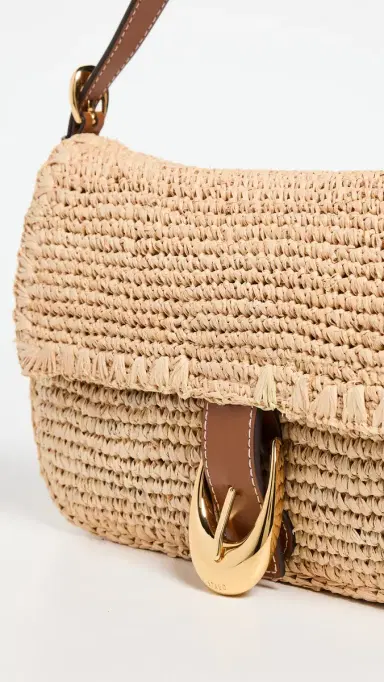 Staud Harlow Raffia Shoulder Bag Natural/Tan | Thumbnail 5 Staud Harlow Raffia Shoulder Bag Natural/Tan | Thumbnail 5