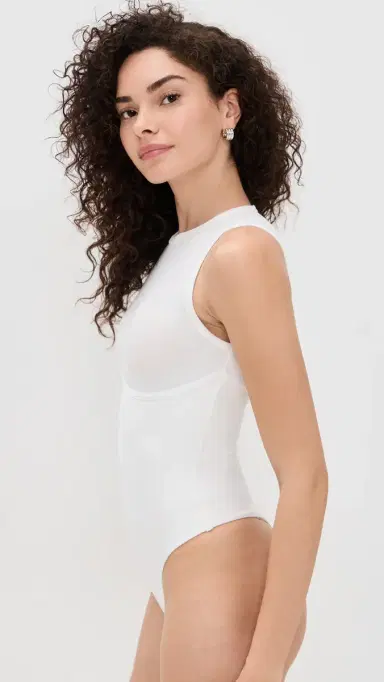 Fleur du Mal Hourglass Rib Thong Bodysuit | Thumbnail 4