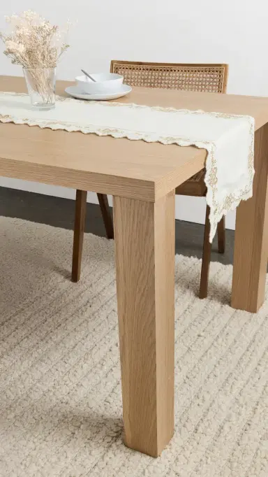 LoveShackFancy Winter Ribbon Table Runner Golden Hour One Size | Thumbnail 3