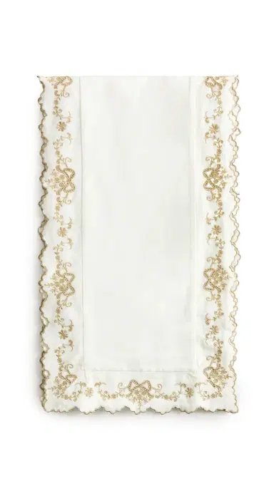 LoveShackFancy Winter Ribbon Table Runner Golden Hour One Size | Thumbnail 5