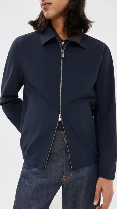 Theory Brody Jacket in Precision Ponte Baltic | Thumbnail 2