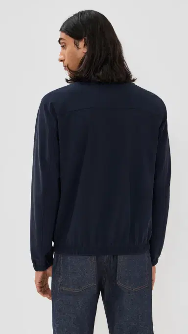 Theory Brody Jacket in Precision Ponte Baltic | Thumbnail 4