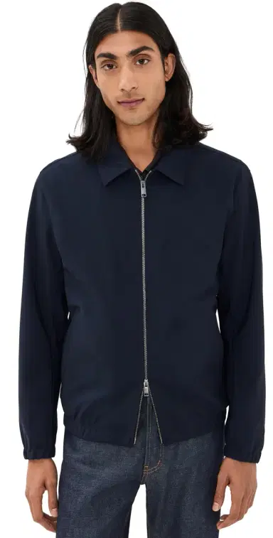 Theory Brody Jacket in Precision Ponte Baltic | Thumbnail 1