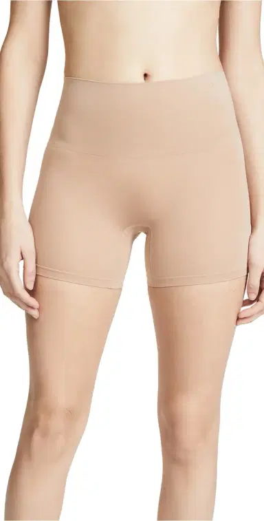 Yummie Seamlessly Shaped Ultralight Nylon Shorts Almond M/L | Thumbnail 1