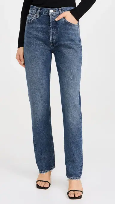 AGOLDE 90s Pinch Waist: High Rise Straight Jeans Essence 34 | Thumbnail 2