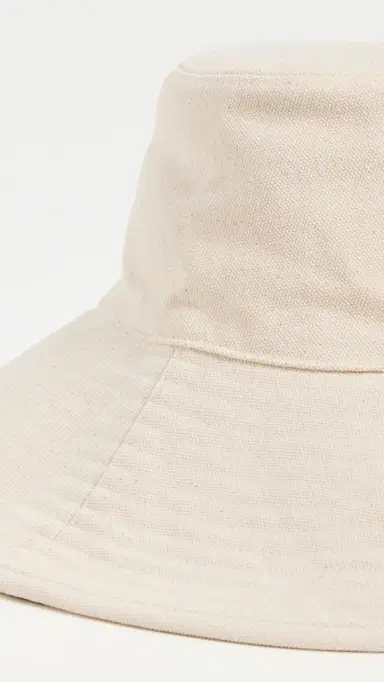 Hat Attack Livvy Canvas Sun Hat with Removable Twill Chinstrap Natural One Size | Thumbnail 4