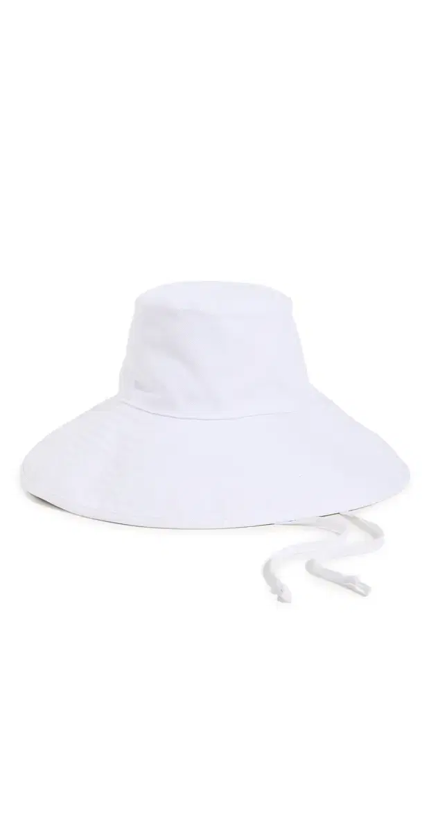 Livvy Canvas Sun Hat with Removable Twill Chinstrap White One Size