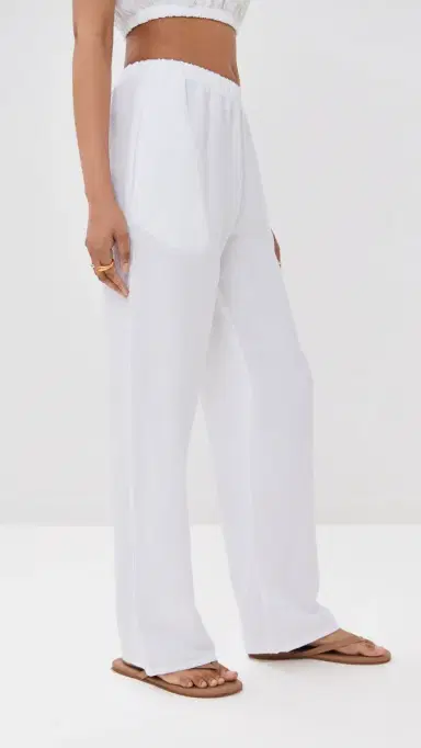 LE BOP Camille Pull On Pants White | Thumbnail 4 LE BOP Camille Pull On Pants White | Thumbnail 4