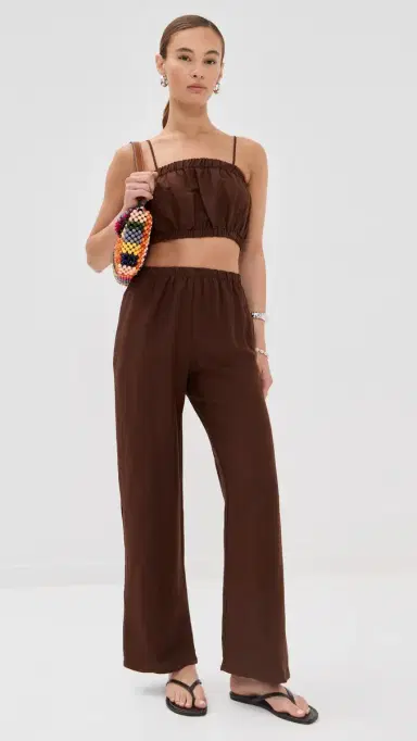 LE BOP Camille Pull On Pants Chocolate | Thumbnail 5 LE BOP Camille Pull On Pants Chocolate | Thumbnail 5