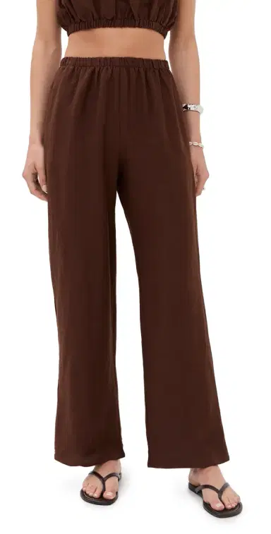 LE BOP Camille Pull On Pants Chocolate | Thumbnail 1 LE BOP Camille Pull On Pants Chocolate | Thumbnail 1