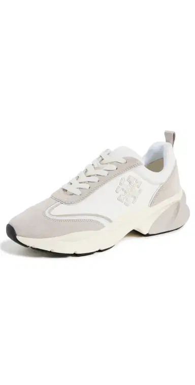 Tory Burch Good Luck Trainer Sneakers Bianco/Fossil Stone 6 | Thumbnail 1