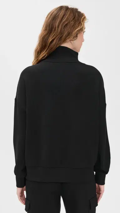 Varley Hawley Half-Zip Sweatshirt Black | Thumbnail 3