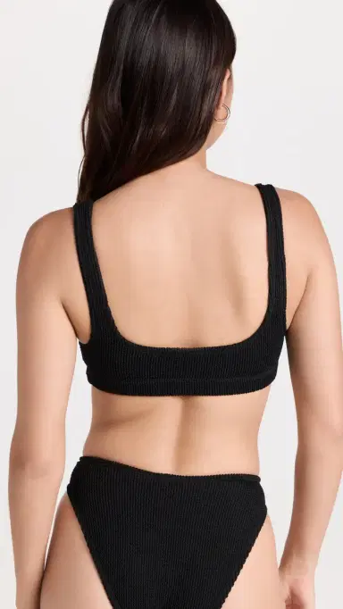 Good American Always Fits Scoop Bikini Top Black001 | Thumbnail 3