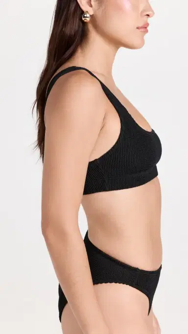 Good American Always Fits Scoop Bikini Top Black001 | Thumbnail 4