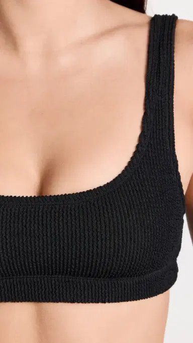 Good American Always Fits Scoop Bikini Top Black001 | Thumbnail 6