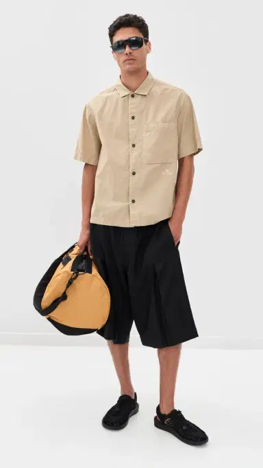 Stone Island Lightweight Cotton Shirt Desert | Thumbnail 5 Stone Island Lightweight Cotton Shirt Desert | Thumbnail 5