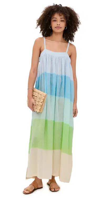 lemlem EDA Slip Dress Nefas Mint | Thumbnail 1