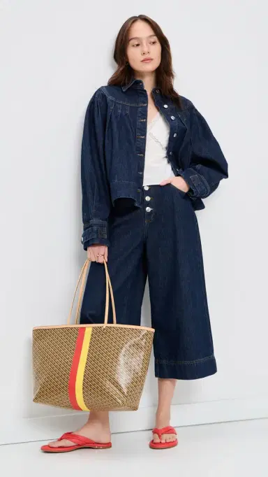 Merlette Easton Denim Jacket Dark Wash L | Thumbnail 5