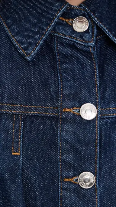 Merlette Easton Denim Jacket Dark Wash L | Thumbnail 6
