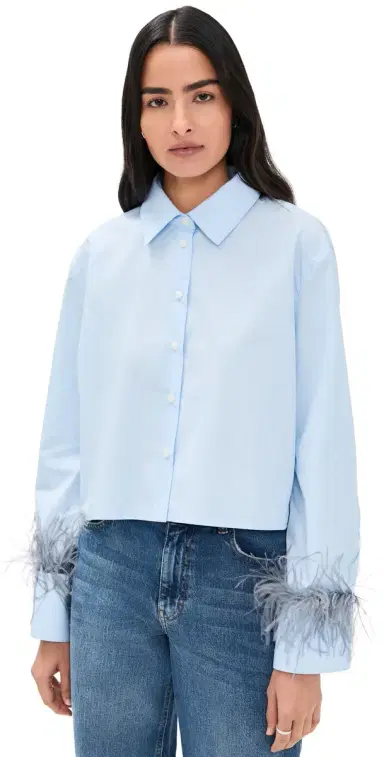 Tanya Taylor Largaux Feather Top Oxford | Thumbnail 1